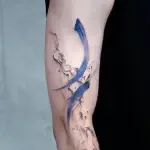 Brush stroke tattoo
