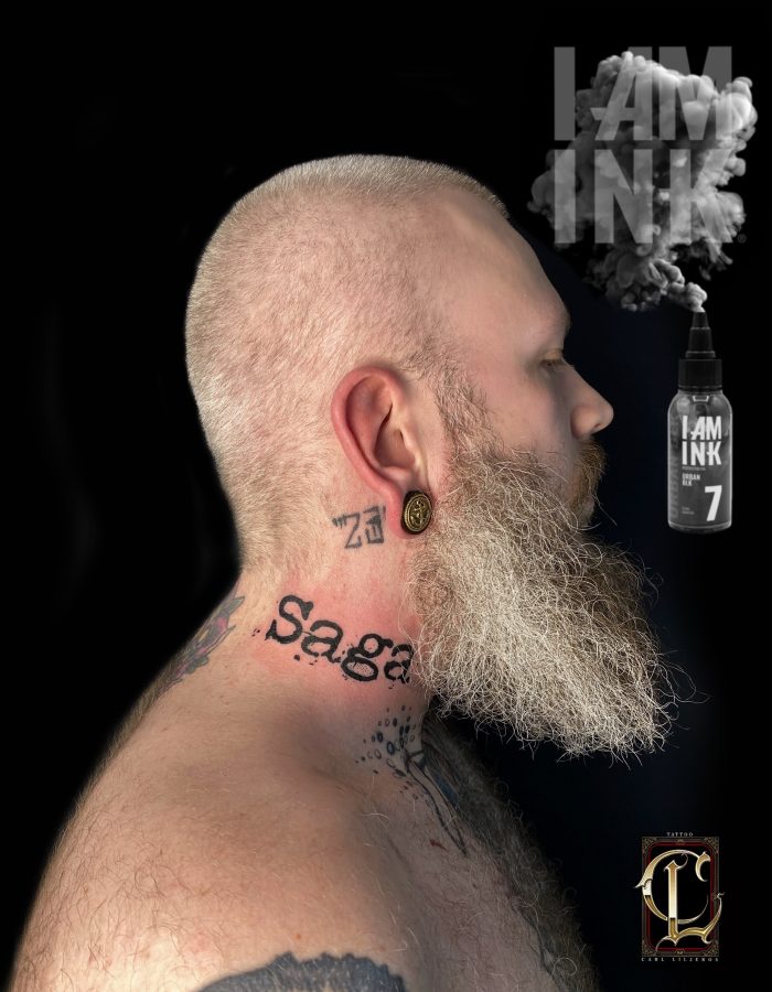 Tatuering Göteborg Tatuerare Göteborg 2022 Neck Name Tattoo
