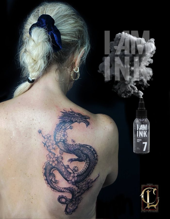 Tatuering Göteborg Tatuerare Göteborg 2022 dragon back tattoo