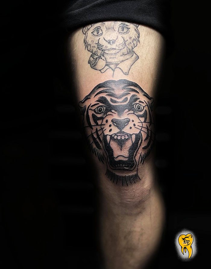 Tiger Face Tattoo