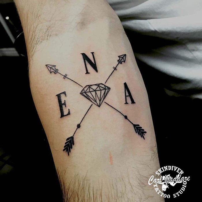 arrow tattoo gothenburg tatuering